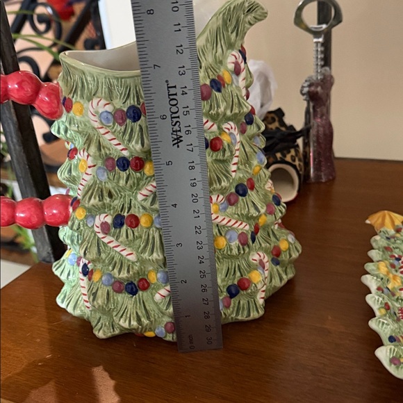 Festive Christmas Tree Pitcher and Tray Set - Picture 6 of 9